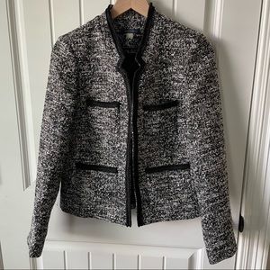 Tommy Hilfiger Black and White Tweed Blazer